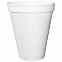 White Foam Cup 8oz. 1000/cs