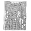 13 x 18 Clear Tape Sweater Bag  cs #5105