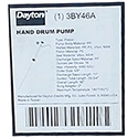 Plastic Drum Pump 5-55 Gal, Size  ea